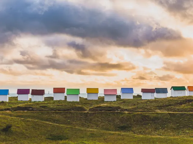 Cabines de Gouville sur Mer