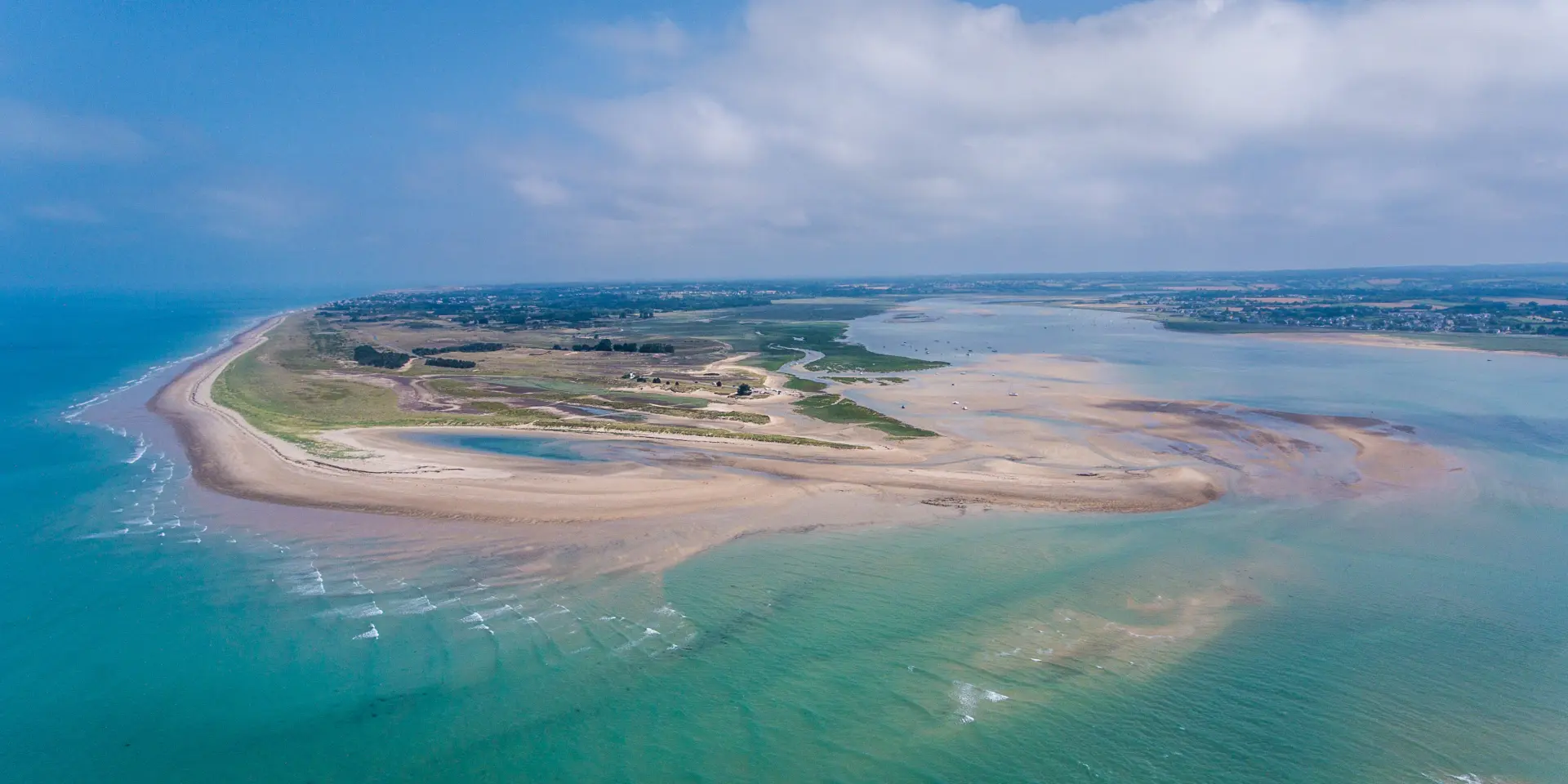 Vue aérienne de la pointe d'Agon