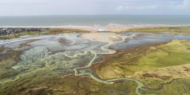 Vue aérienne du havre de geffosses