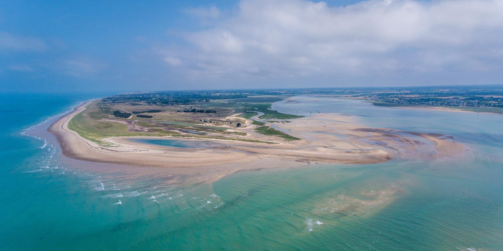 Vue aérienne de la pointe d'Agon