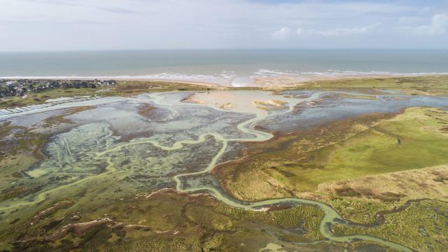 Vue aérienne du havre de geffosses