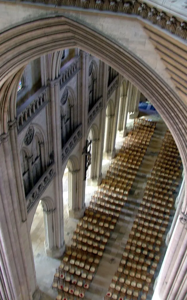 Vue des hauteurs de la cathédrale de Coutances