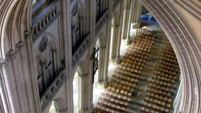 Vue des hauteurs de la cathédrale de Coutances