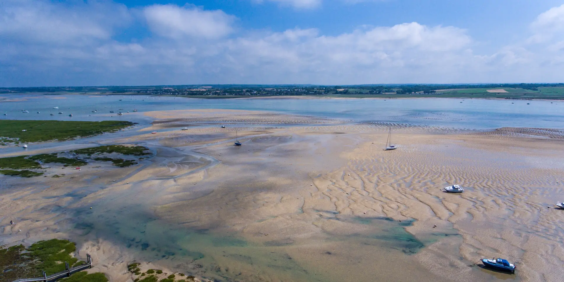 Havre de Regnéville sur Mer vu du ciel