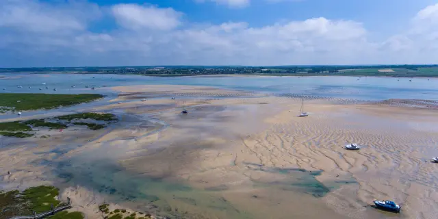 Havre de Regnéville sur Mer vu du ciel