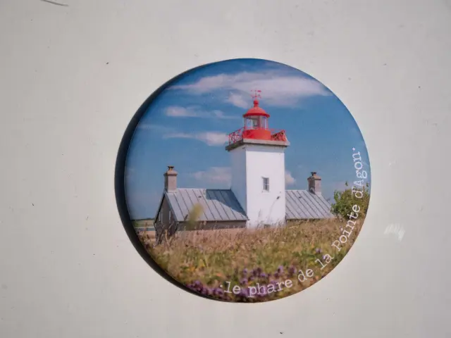Magnet du phare de la pointe d'Agon - Boutique souvenirs de Coutances Tourisme