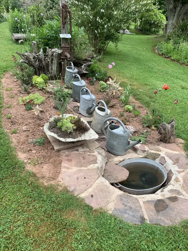 Jardin caché à Ouville