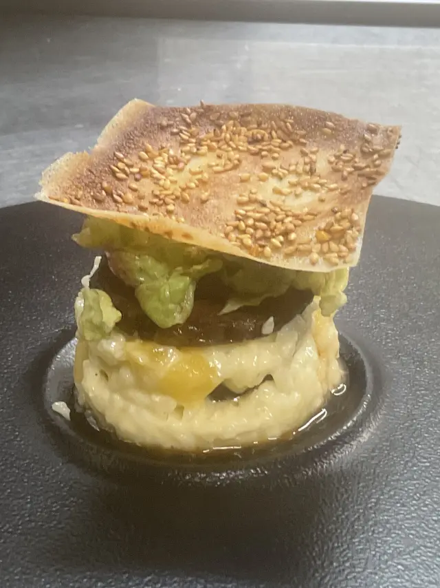 Risotto à l'andouille réalisé par le chef de l'abbaye de Hambye