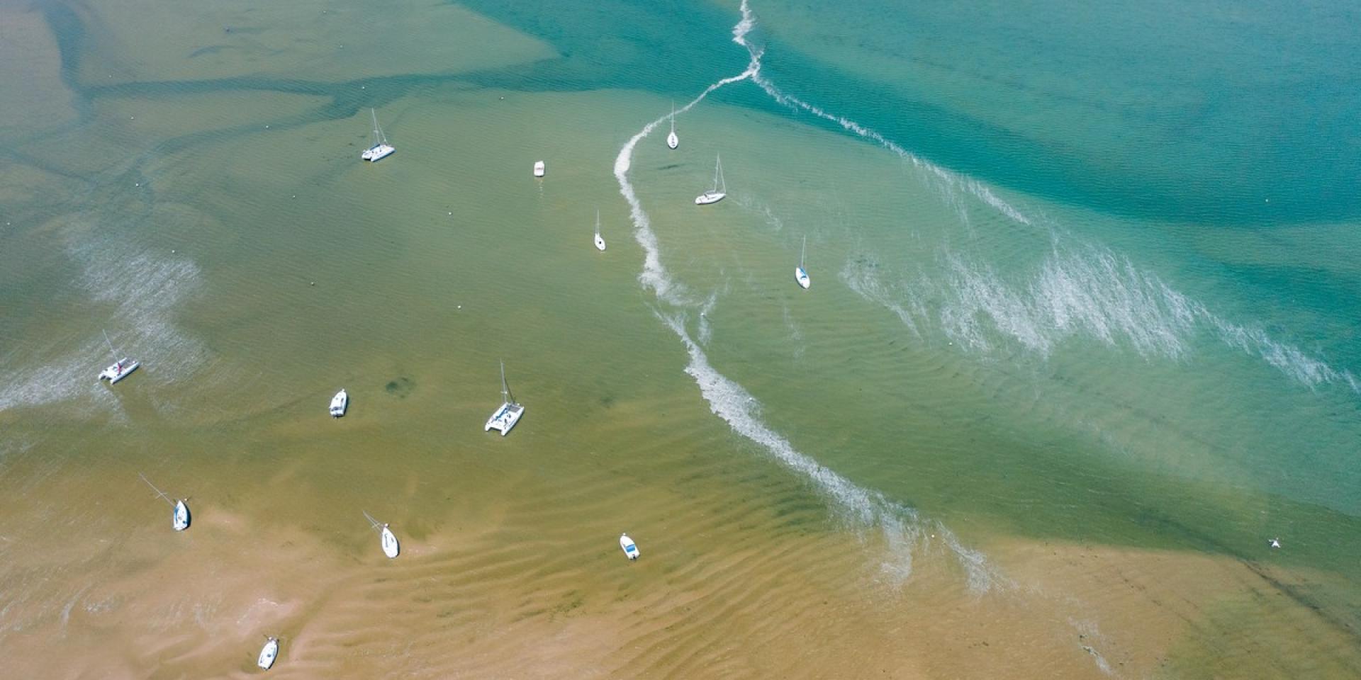 Havre de Regneville vu du ciel
