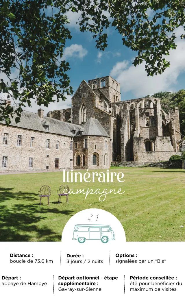Couverture itinéraire camping-car N°1 de Coutances Tourisme