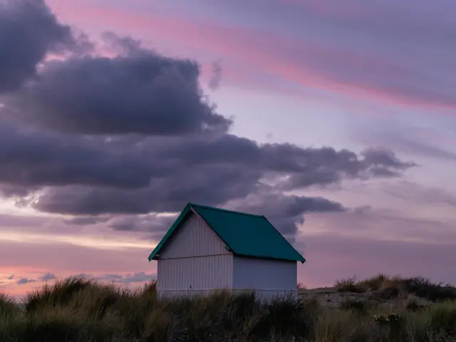 Cabine de plage à Gouville sur Mer