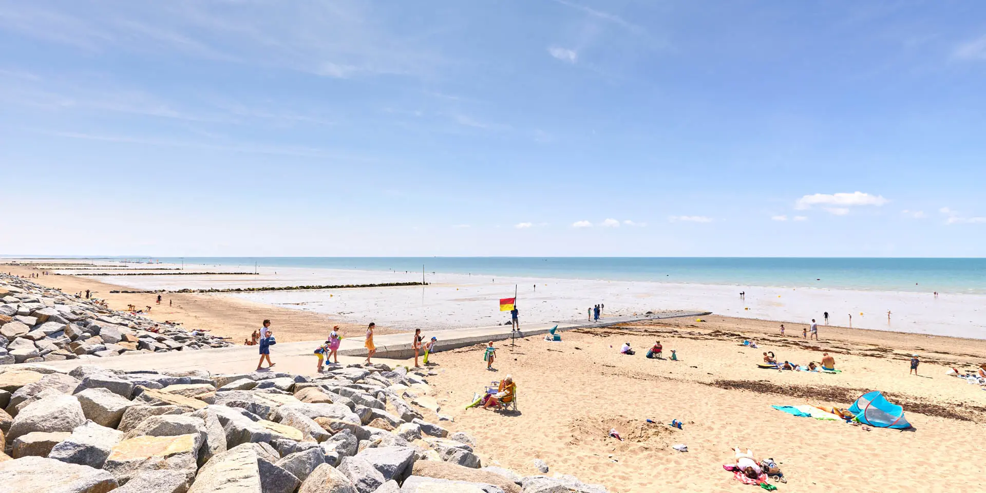 Plage de sable au Passous à Agon-Coutainville
