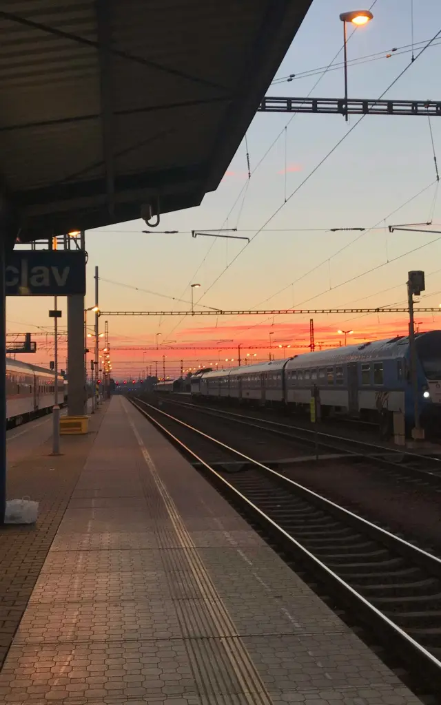 Train en gare