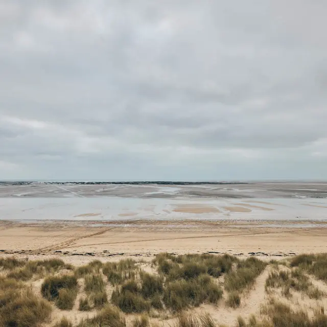 Plage a marée basse