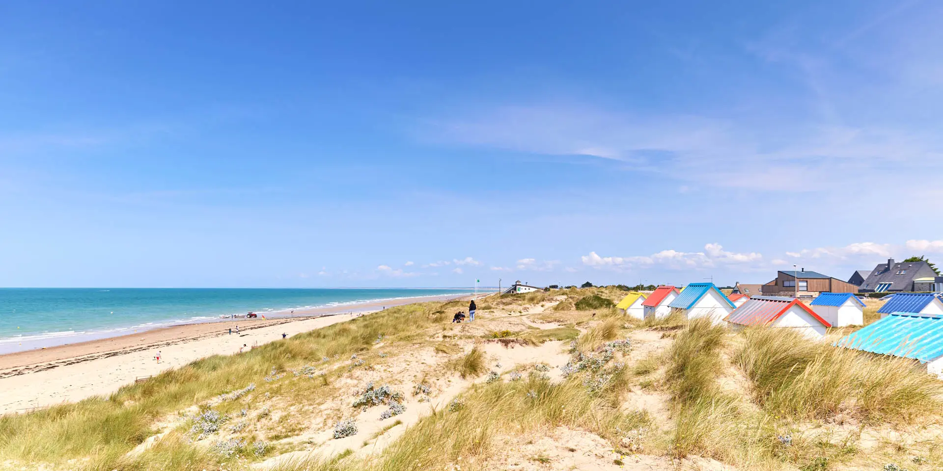 Plage des cabines de Gouville