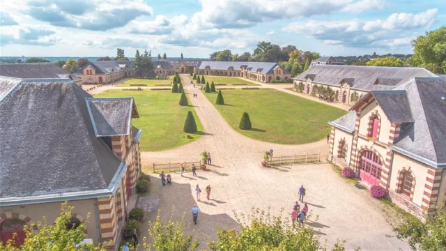 Vue aérienne du haras National de Saint-Lô