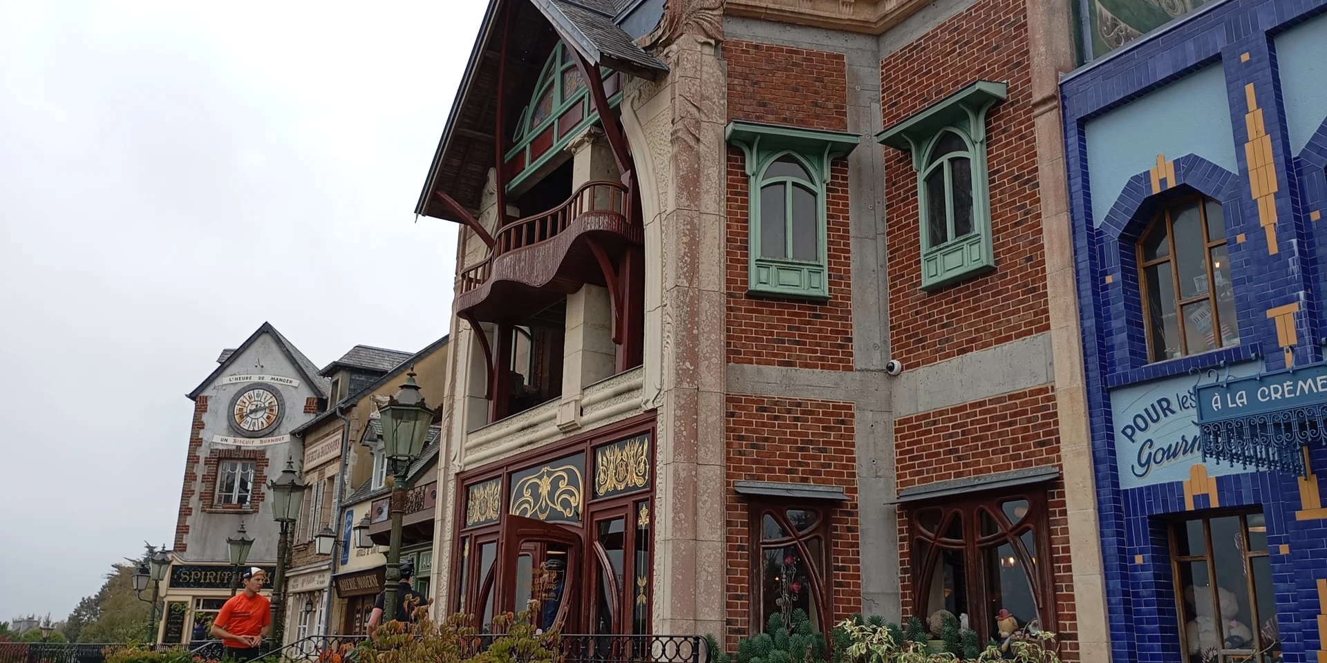 Buildings with varied and colorful styles