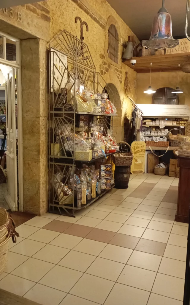 Interior of an artisan shop with products for sale